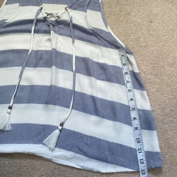 AéRopostale blue and white tank top size large - Picture 6 of 7